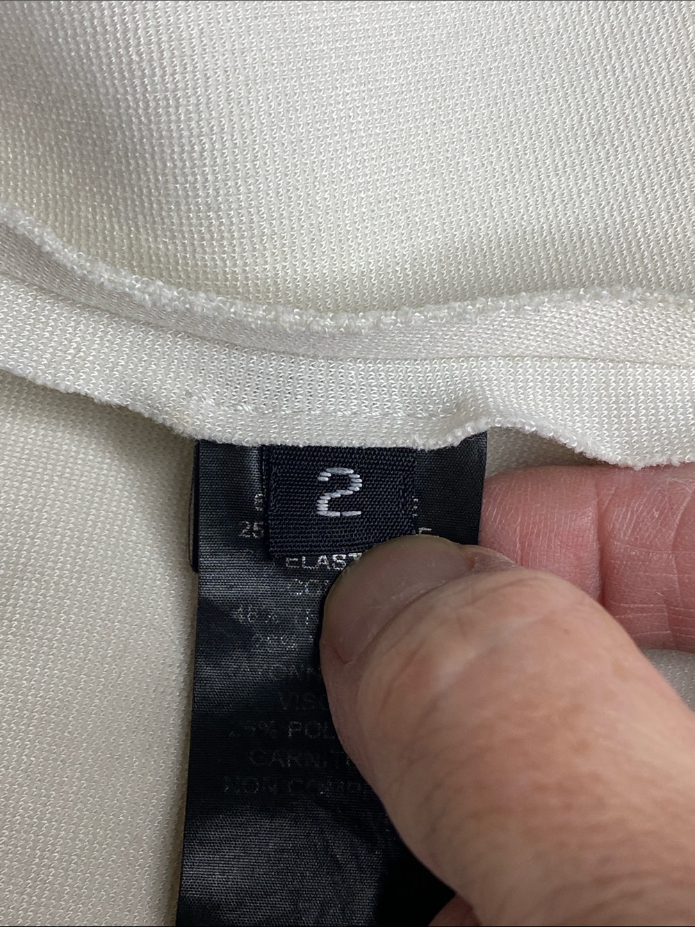 Marie Saint Pierre White Asymmetrical Structured Knit Tank Top 2 Made in Canada - Picture 7 of 15